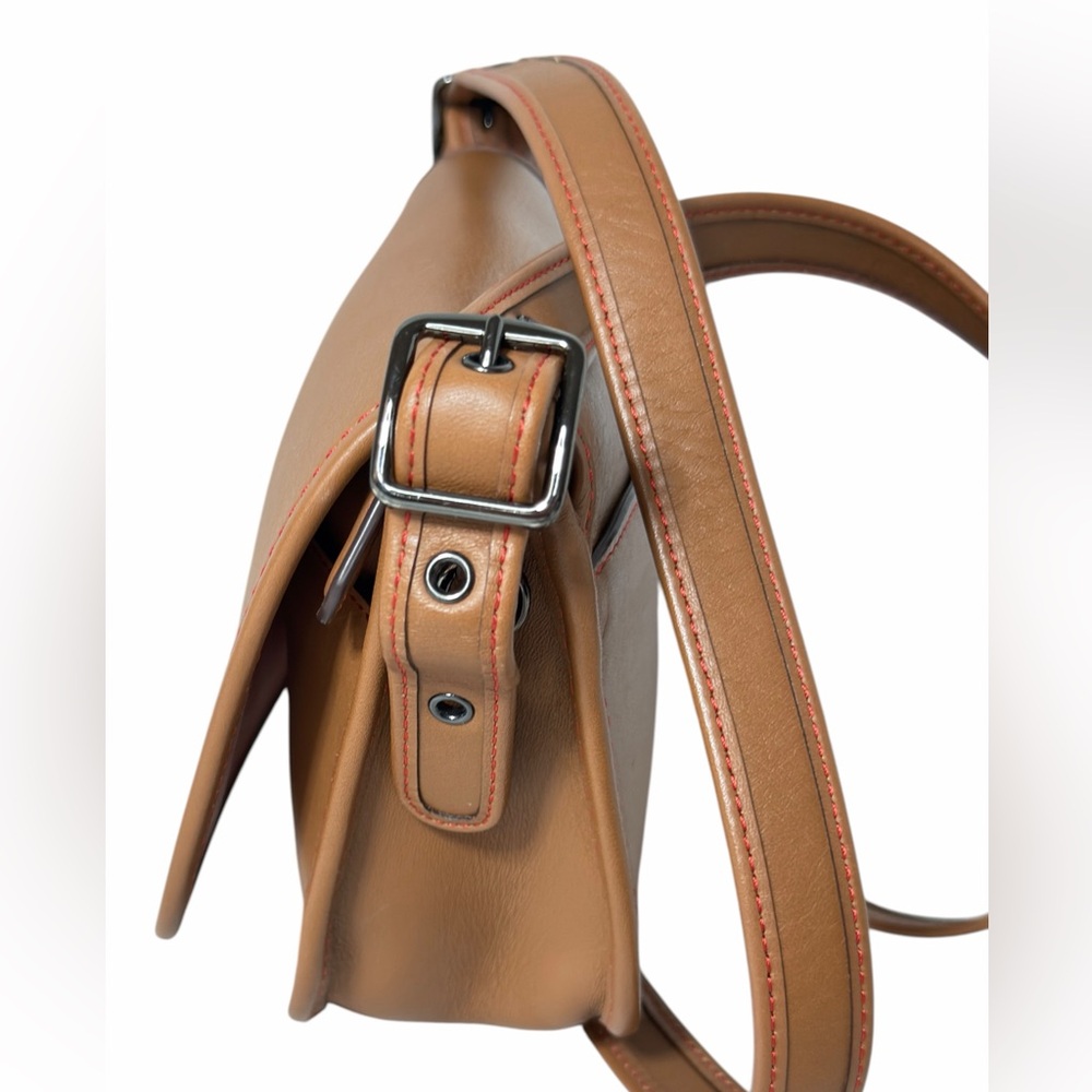 Coach Saddle 18 Tan Glovetanned Leather Crossbody Small Shoulder Bag #57731 - Picture 6 of 16